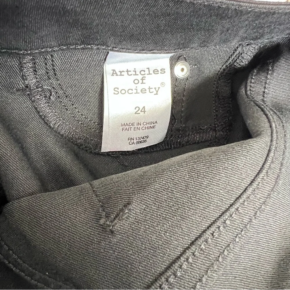 Articles of Society Hilary Burgundy High Rise Coated Skinny Jeans